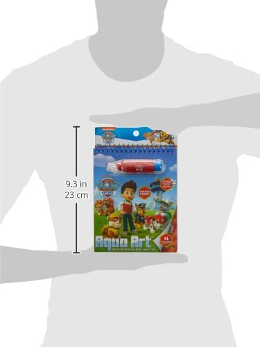 Paw Patrol Aqua Art, Color 4 Reusable Aqua Art Pages with a Water Pen, Reusable No-Mess Toddler Activities, Water Reveal Activity Book, Paw Patrol Toy, Toddler Travel Activities, Kids Travel Toys 24hrsmart